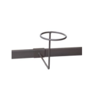 Hat Holder for Flatbar in Grey