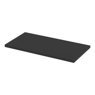 Wooden Shelf with Black Melamine Finish