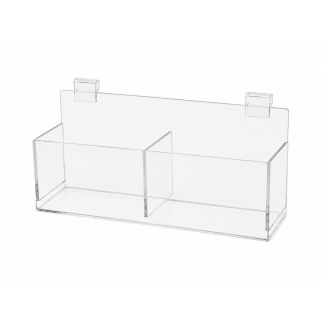 Double Acrylic Bin for Gridwall (3421)