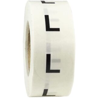 "L" Size Sticker