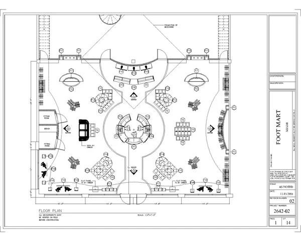 Floor plan (with fixture layout)